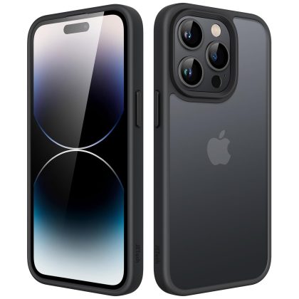 JETech Matte Case for iPhone 14 Pro 6.1-Inch, Shockproof Military Grade Drop Protection, Frosted Translucent Back Phone Cover, Anti-Fingerprint