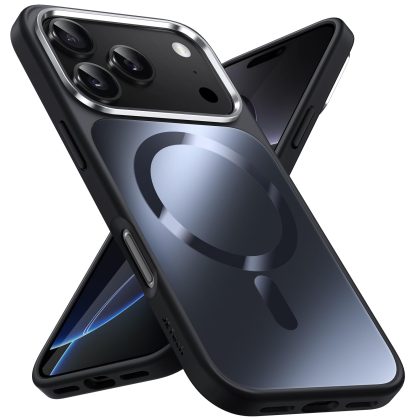 JETech Magnetic Case for iPhone 17 Pro 6.3-Inch Compatible with MagSafe, Luxury Metallic Luster Matte Back Slim Shockproof Electroplated Phone Cover