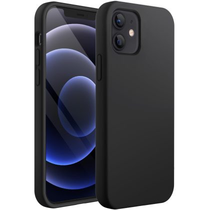 JETech Silicone Case for iPhone 12 Mini 5.4-Inch, Silky-Soft Touch Full-Body Protective Phone Case, Shockproof Cover with Microfiber Lining