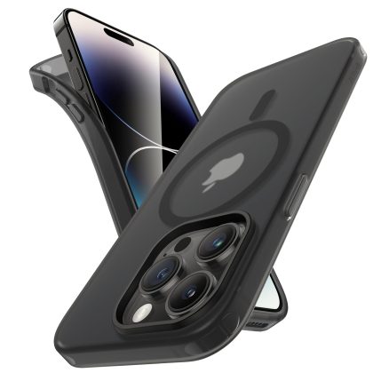 JETech Matte Case for iPhone 14 Pro 6.1-Inch Compatible with MagSafe, Non-Yellowing and Anti-Fingerprint, Shockproof Translucent Frosted TPU Soft Phone Cover