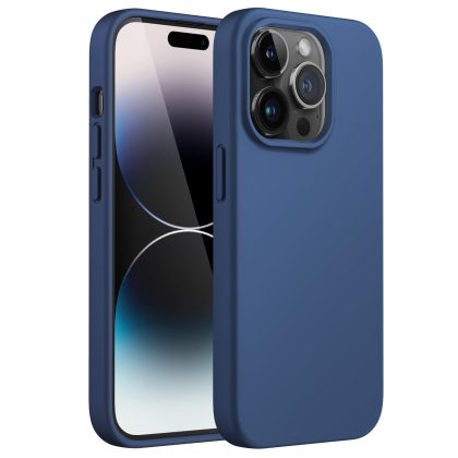 JETech Silicone Case for iPhone 14 Pro Max 6.7-Inch, Silky-Soft Touch Full-Body Protective Phone Case, Shockproof Cover with Microfiber Lining