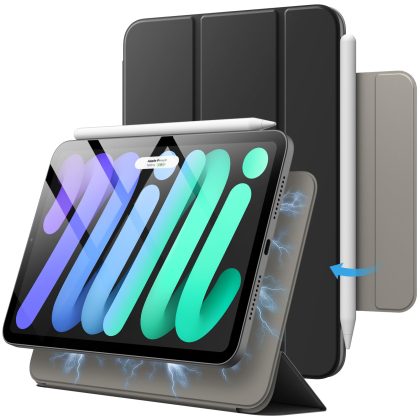 JETech Magnetic Case for iPad mini (A17 Pro, 2024 Model, 7th Generation) / mini 6 (2021 Model, 6th Generation), Magnetic Attachment, Slim Smart Tablet Cover with Auto Wake/Sleep