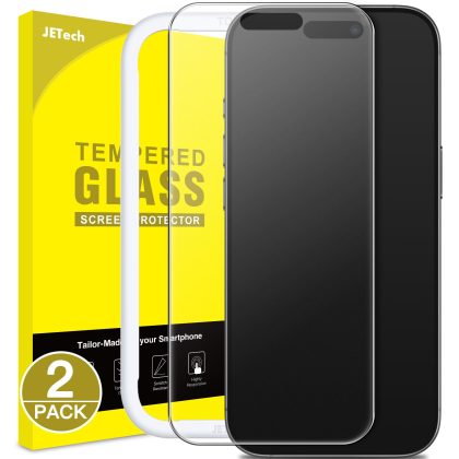 JETech Matte Screen Protector for iPhone 17 Pro Max 6.9-Inch, Anti-Glare 9H Tempered Glass Film, Anti-Fingerprint, Smooth Touch, Easy Installation, Case-Friendly, 2-Pack
