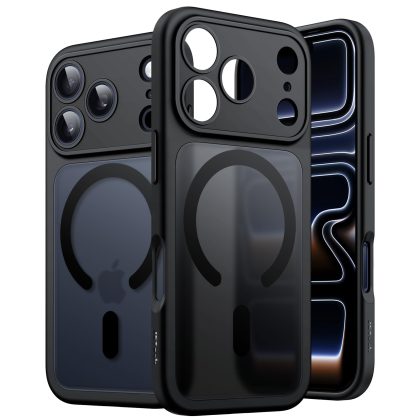 JETech Magnetic Case for iPhone 17 Pro 6.3-Inch Compatible with MagSafe, Camera Lens Full Protection, Translucent Matte Back Slim Minimalist Shockproof Phone Cover