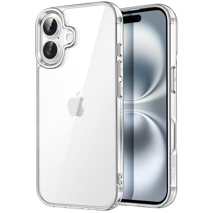 JETech Case for iPhone 16 Plus 6.7-Inch, Non-Yellowing Shockproof Phone Bumper Cover, Anti-Scratch Clear Back