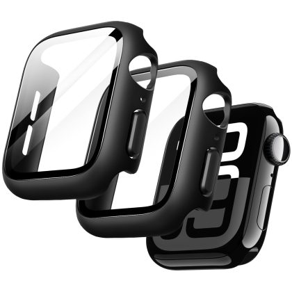 JETech Case with Screen Protector for Apple Watch Series 11/10 42mm, Overall Protective Cover, Built-in Tempered Glass Film High Sensitivity, 2 Pack