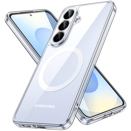 JETech Magnetic Case for Samsung Galaxy S26 Plus, Compatible with MagSafe, Camera Lens Full Protection, Shockproof Protective Phone Cover, Anti-Scratch Clear Back