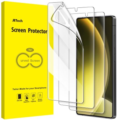 JETech Screen Protector for Samsung Galaxy S25 Ultra 5G, Flexible TPU Film, Fingerprint ID Compatible, Easy Installation, HD Clear, 3-Pack