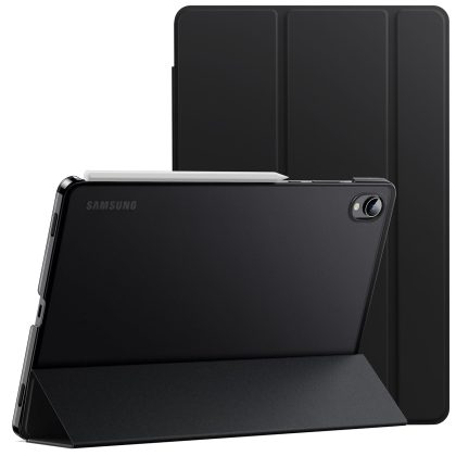 JETech Case for Samsung Galaxy Tab S11, Translucent Back Tri-Fold Stand Protective Tablet Cover, Support S Pen Pairing, Auto Wake/Sleep