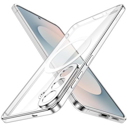 JETech Magnetic Slim Case for Samsung Galaxy S26 Plus, Compatible with MagSafe, Camera Lens Full Protection, Ultra-Thin Lightweight Clear Minimalist Protective Phone Cover