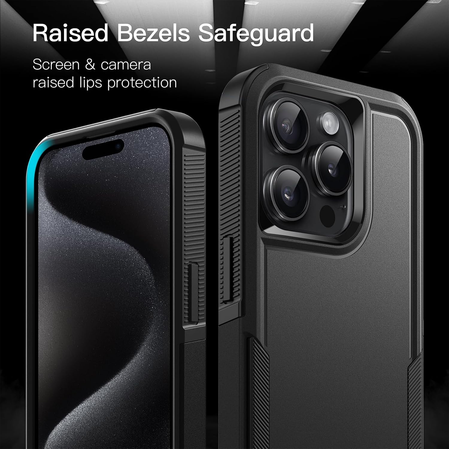 JETech Case for iPhone 15 Pro Max 6.7-Inch, Heavy Duty Dual-Layer Rugged Protection, Shockproof Protective Tough Phone Cover with Matte Back - Image 5