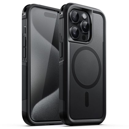 JETech Case for iPhone 15 Pro 6.1-Inch Compatible with MagSafe, Heavy Duty Dual-Layer Rugged Protection, Shockproof Protective Tough Phone Magnetic Cover