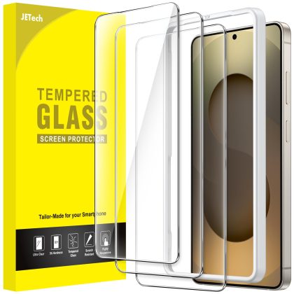 JETech Screen Protector for Samsung Galaxy S26 Ultra, 9H Tempered Glass Film with Easy Installation Tool, Fingerprint ID Compatible, HD Clear, 3-Pack