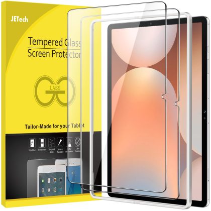 JETech Screen Protector for Samsung Galaxy Tab S9 Plus 12.4-Inch with Easy Installation Frame, Tempered Glass Film, HD Clear, 2-Pack