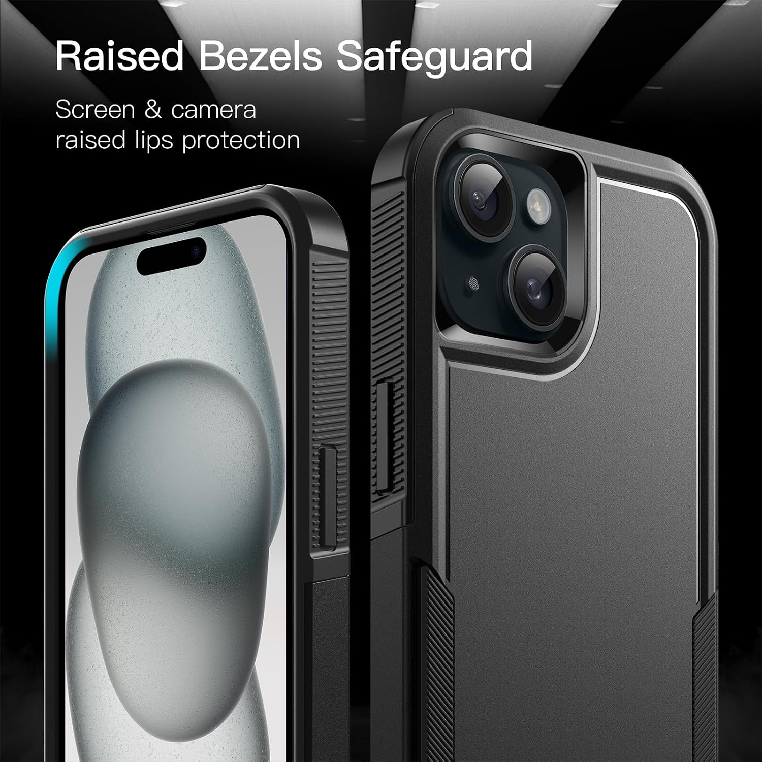 JETech Case for iPhone 15 Plus 6.7-Inch, Heavy Duty Dual-Layer Rugged Protection, Shockproof Protective Tough Phone Cover with Matte Back - Image 5