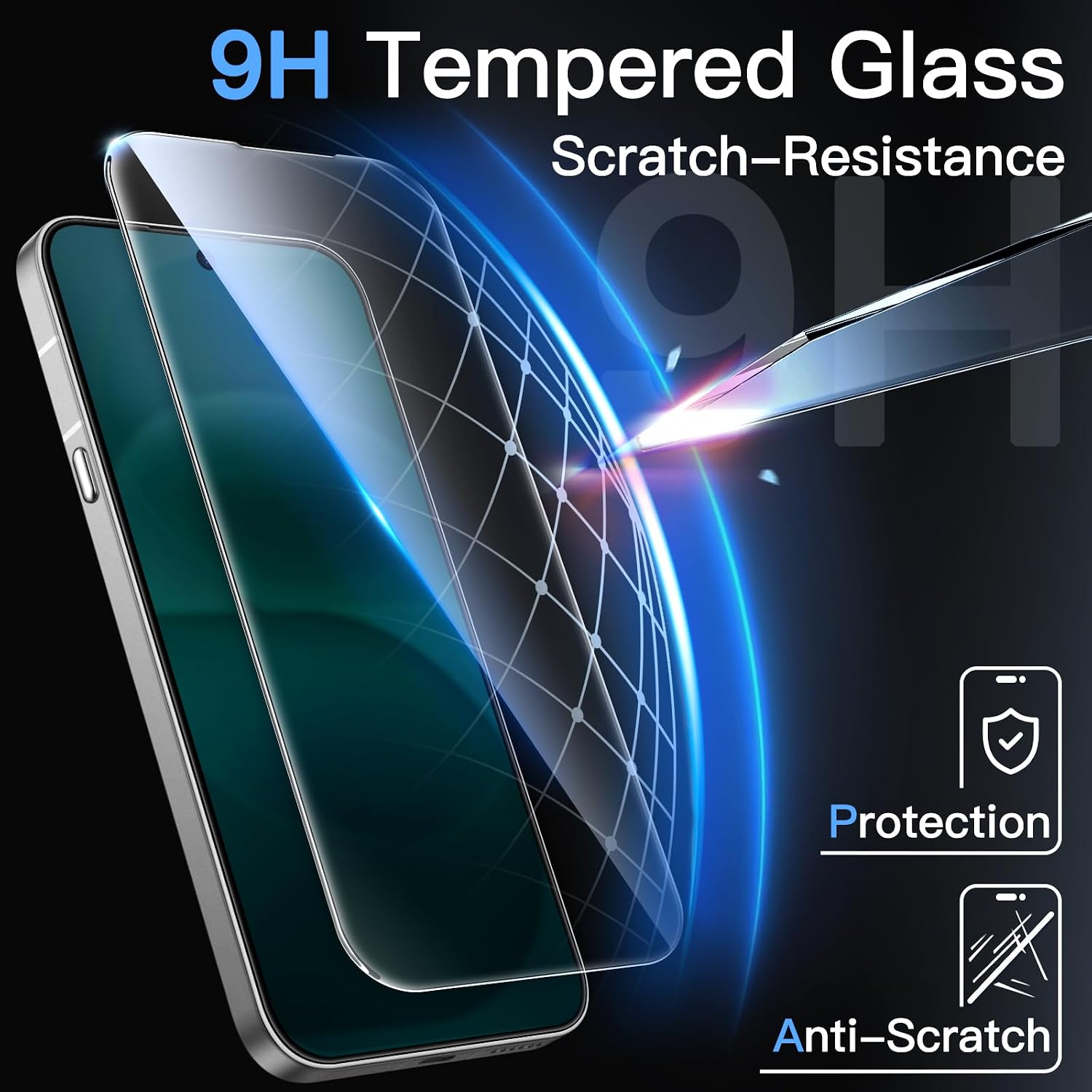 JETech Screen Protector for Nothing Phone 4a Pro, 3-Pack - Image 5
