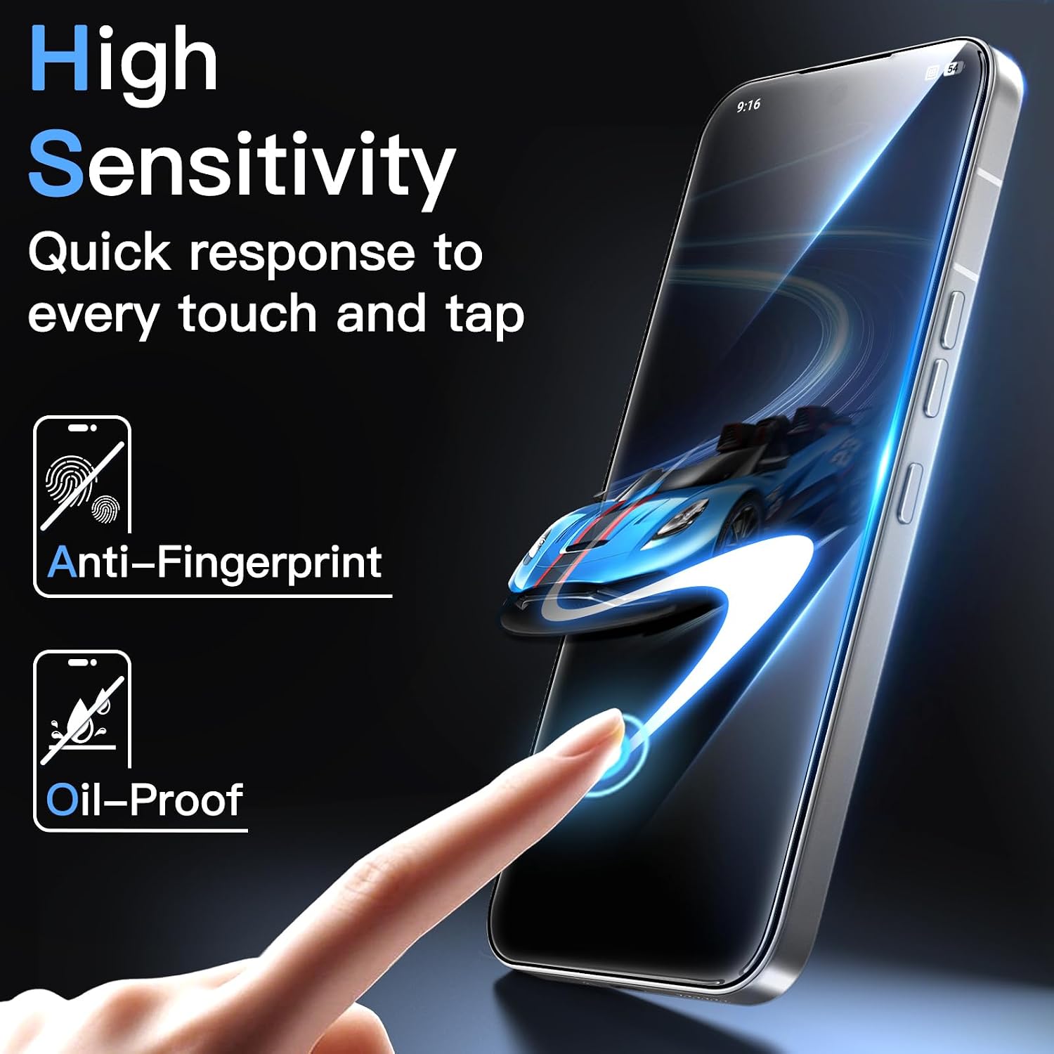 JETech Screen Protector for Nothing Phone 4a Pro, 3-Pack - Image 6